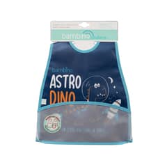 BAMBINO - Babero De Alimentacion Dinosaurio Azul