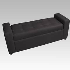 GENERICO - Banqueta Baúl 8 Botones Alcorcón - Gris oscuro