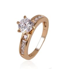 LUXURYJOYAS - Anillo Elegante Circones Baño Oro 18kt Exclusivo