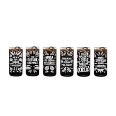 GREEN GLASS - Vasos Feministas Girl Power Juego de 6 Vasos