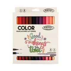ARTEL - Estuche de Marcadores Doble Punta 24 colores