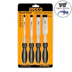 INGCO - Set Juego De 4 Formones Para Madera Industrial