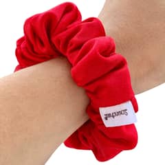 SCRUNCHIES - Skinnyscrunchie lycra rojo