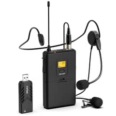 FIFINE - Microfono Inalámbrico USB con Solapa Lavalier K031B
