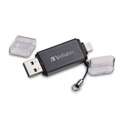 VERBATIM - Pendrive Dual 32 GB Usb a Lightning Gris