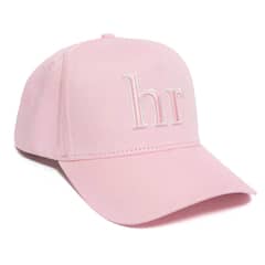 HELLE RAVEN HR - Gorro snapback marca visera curva color rosado