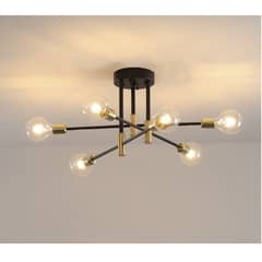 XHCY - Lámpara de techo moderna de lujo para el hogar e27 cla113-negro.