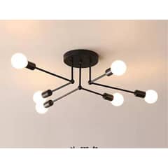 XHCY - Lámpara 6 cabeza retra del dormitorio principal lámpara de iluminación