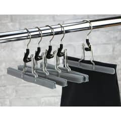 MAWA GMBH - Set de 5 percheros para pantalones y faldas Mat 26 silver.