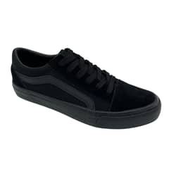 MD - Zapatillas de lona negra unisex niña-niño