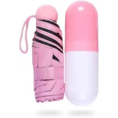 AIZO - Paraguas Mini Sombrilla De Bolsillo Capsula Dama Rayos Uv ROSA
