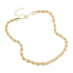 LUXURYJOYAS - Cadena Gruesa 5mm Tourbillon Bañado Oro 18k