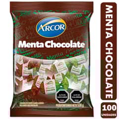 ARCOR - Caramelo Menta Chocolate (Bolsa Con 100 Unidades)