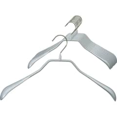 MAWA GMBH - Set de 5 colgadores Bodyform 42 cm color plateado