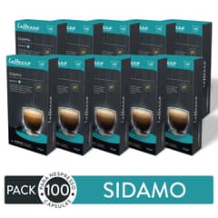 CAFFESSO - 100 Cápsulas Sidamo Etiopía - Intensidad 10 para Nespresso