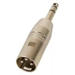 STAGELAB - Adaptador De Audio Xlr Macho A Jack Plug 63mm Metálico
