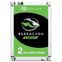 SEAGATE - Disco Duro 2TB para PC 3.5", Barracuda, SATA 6Gb/s, 7200 rpm