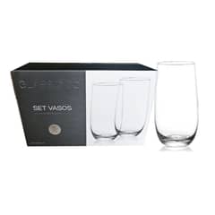 GLASSO - Set de 6 Vasos de Cristal 500 ml