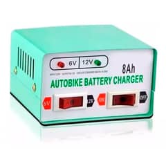 ESHOPANGIE - Cargador De Bateria Para Autos Y Motos 12v 6v - 8ah