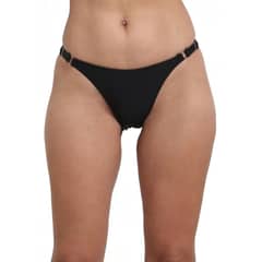 SAMIA - Tanga costados ajustables negra - Negro