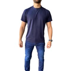 GENERICO - Polera Algodón Azul Marino Hombre