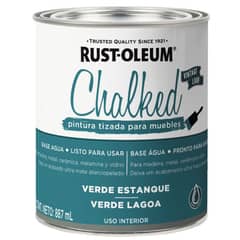 RUST OLEUM - Pintura tizada verde estanque 887ml Mimbral