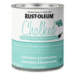 RUST OLEUM - Pintura tizada turquesa aguamarina 887ml Mimbral