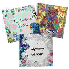 GENERICO - Pack 3 Libros para colorear mandalas