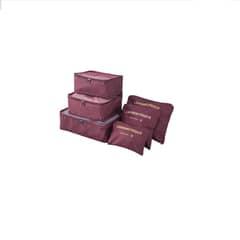 GENERICO - Set Organizador Cubos Maleta Todobags 6 Piezas