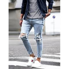 BLWOENS - Jeans casuales de moda para hombres - Azul