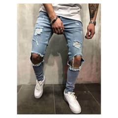 BLWOENS - Jeans casuales de moda para hombres - Azul