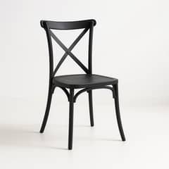 KLIK - Silla Crossback Danubio de Terraza Exterior o Comedor - Negra