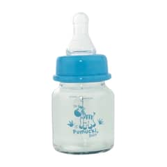 PUMUCKI - Mamadera de Vidrio para Recién Nacidos 60ml Celeste NIño