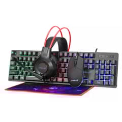 FIDDLER - KIT GAMER 4 EN 1 TECLADO MOUSE AUDIFONO PAD ESPAÑOL Z