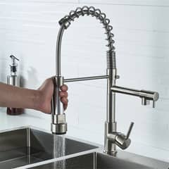 XHCY - Grifo Llave Lavaplatos Monomando Cocina Extensible Triple.