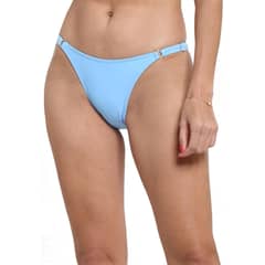 SAMIA - Tanga costados ajustables celeste - Celeste