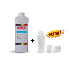 MALIK - Tinta Cyan 1 Litro con Botella T544 para Epson Ecotank L3150