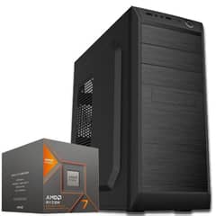 COMPU ELITE - PC Armado Amd Ryzen 7 5700G 8-Core + RADEON + A520 + WIFI + 16GB DDR4 + SSD 1TB