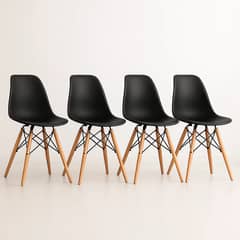 KLIK - Pack de 4 Sillas Eames Negra