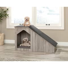 MYFAV - Sauder Pet Home Casa Para Perros Rufus Con Rampa