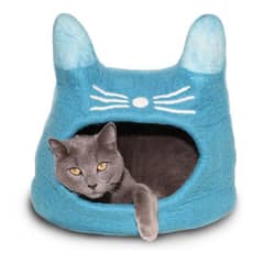 MYFAV - Dharma Dog Karma Cat Cueva De Fieltro Gato Turquesa