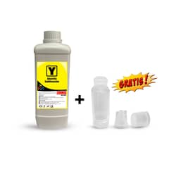 MALIK - Tinta Amarillo Sublimacion 1 Litro con Botella T544 para Epson L3110