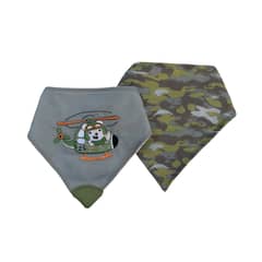 PUMUCKI - Set de 2 Baberos Bandana Verde Niño