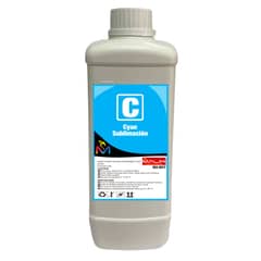 MALIK - Tinta Cyan Sublimacion 1 Litro con Botella T544 para Epson L3110