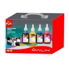 MALIK - Pack 4 Tintas de 100 ml para Epson Ecotank L365