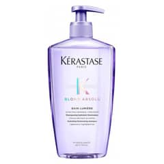 KERASTASE - Shampoo Hidratante Cabello Rubio O Decolorado Bain Lumiere Blond Absolu 500ml