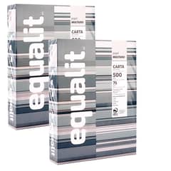 EQUALIT - Pack 2 Resma Carta 500 Hojas