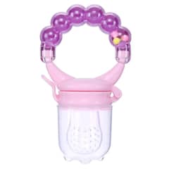OEM - CHUPETE PARA FRUTA CON CASCABEL PARA BEBE ROSA
