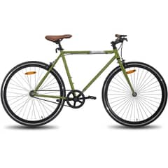 HILAND - Bicicleta Fixie Aro 28 verde + funda gratis