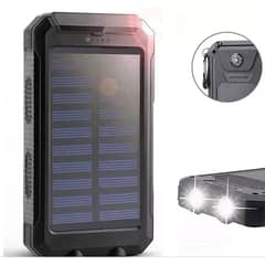STARTECHOFFICE - Cargador Solar Portátil 20000mAh Linterna a Prueba de Agua y polvo